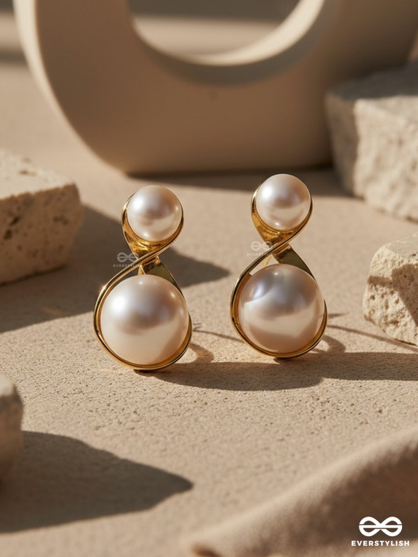 PEARL SET – SLEEK DOUBLE PEARL STUD