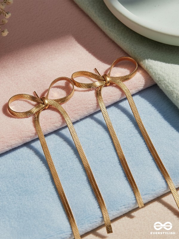 BOWLINE GLINT – MODERN GOLD RIBBON DROPS