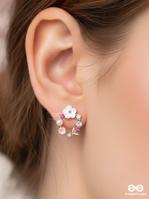 BUBBLE BLOOM – CUTE PINK CHARM EARRINGS
