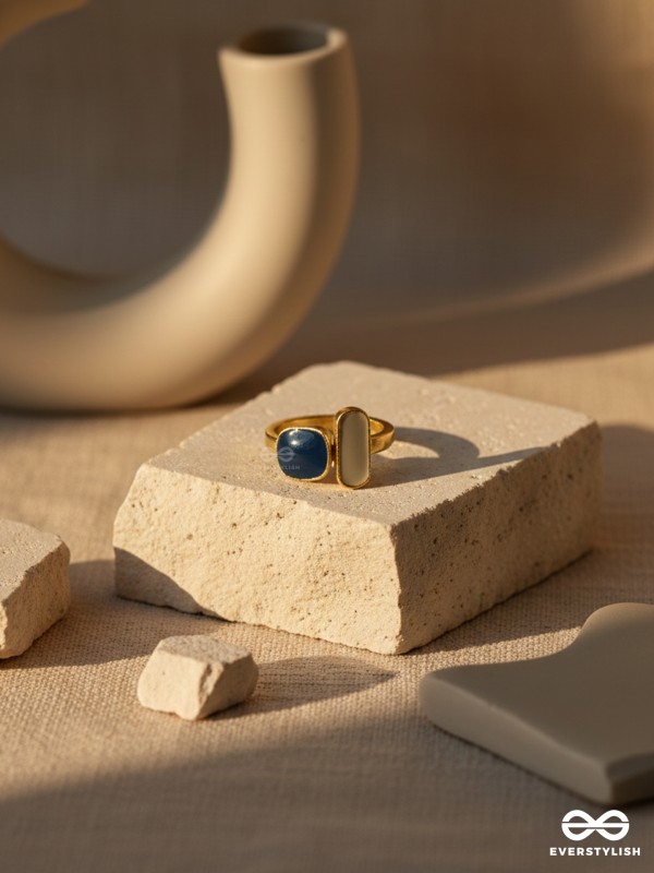ECLIPSE – CONTRAST STONE ADJUSTABLE RING