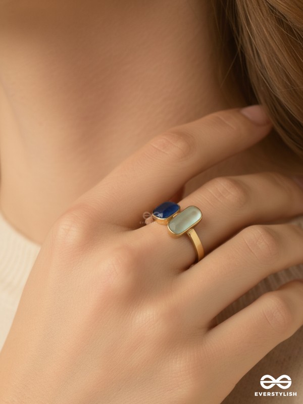 ECLIPSE – CONTRAST STONE ADJUSTABLE RING