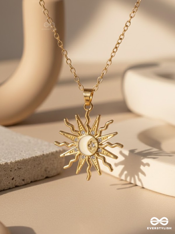 SUNRAY – RADIANT STATEMENT SUN PENDANT NECKLACE