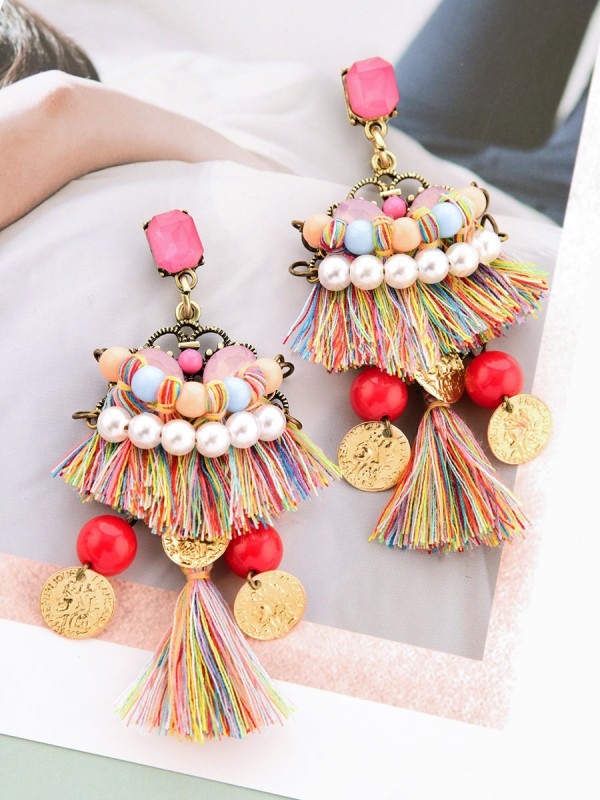 Terrific Tribal Touch Statement Earrings 