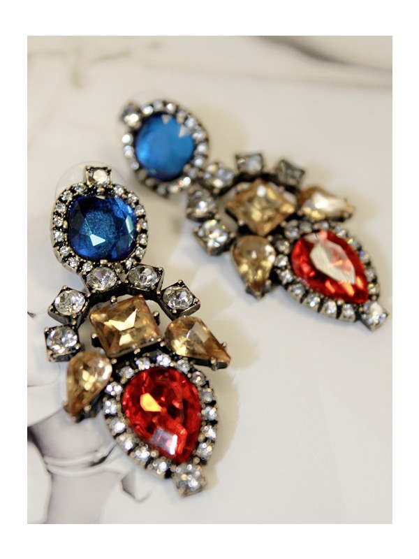 Twinkle in My Eyes Earrings- Midnight Blue