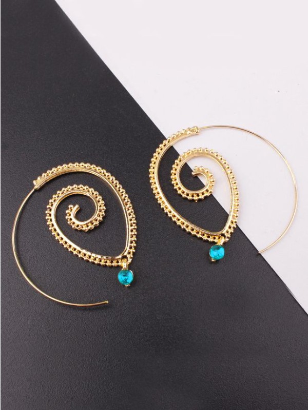 Twist and Twirl for the Hypnotic Girl Hoop Earrings