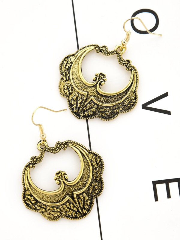 The Ethnic Royale - Golden Oxidised Earrings