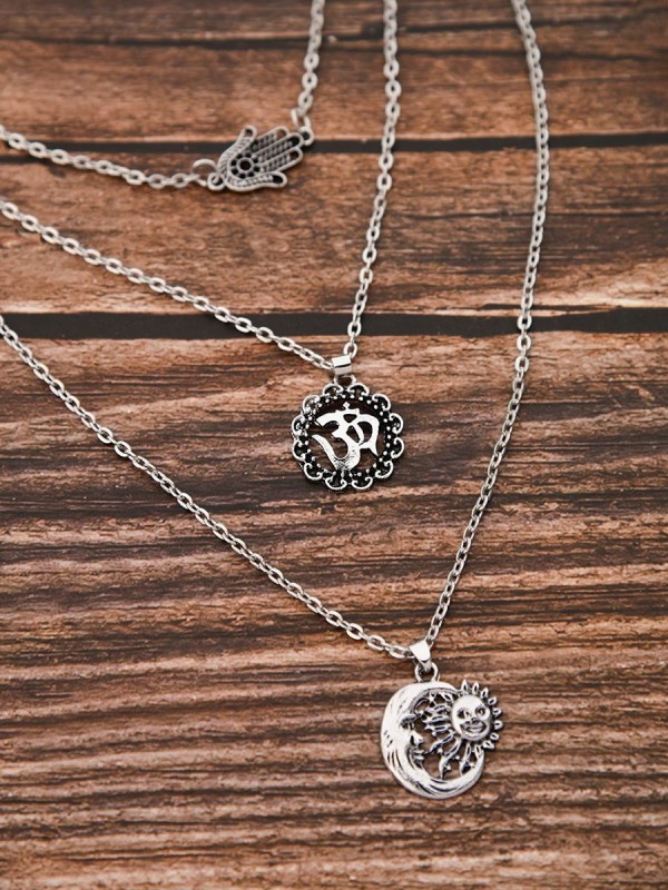 The Layered Spirituality - Oxidised Chain Necklace