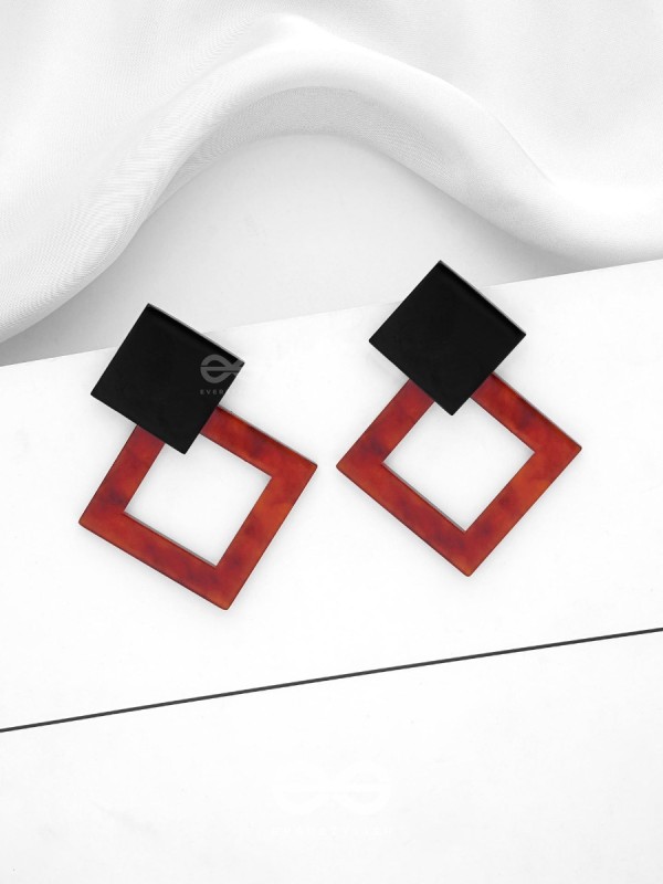 The Geometric Chic - Leopard Acrylic Studs