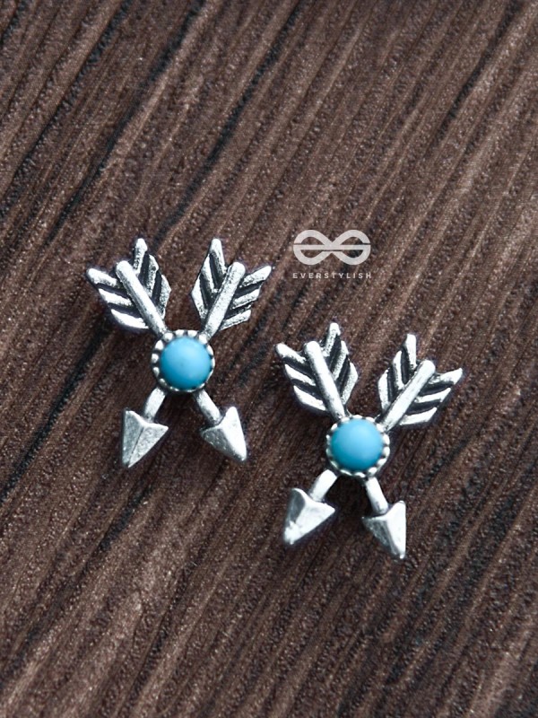 The Little Crossed Arrows - Tiny Trinket Earrings