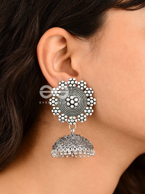 The Intricate Sun Jhumkas - Premium Statement Earrings