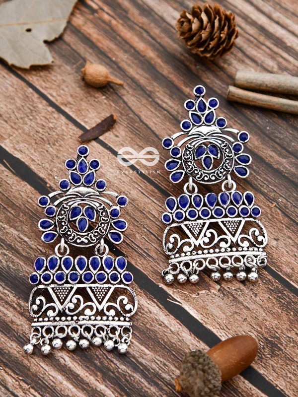 A Royal Delight - Sapphire Blue - The Embellished Oxidised Collection