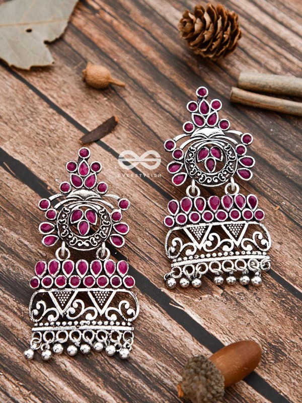 A Royal Delight - Ruby Red - The Embellished Oxidised Collection