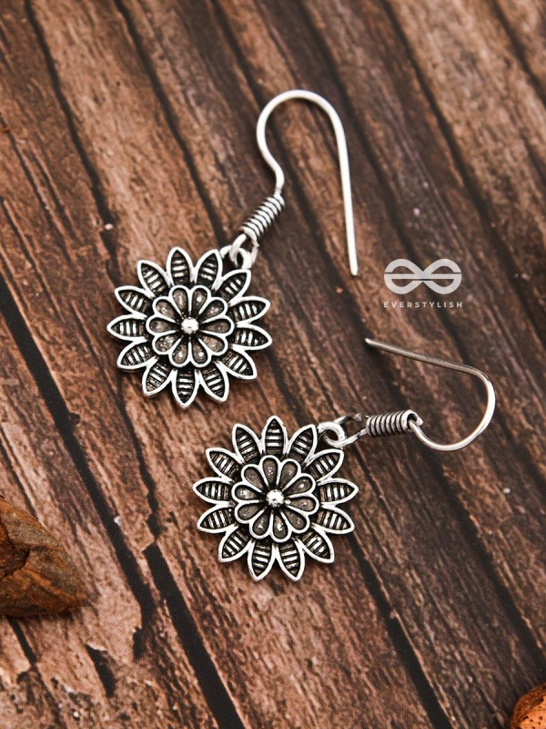 The Cute Little Floral Hooks - Tiny Trinket Earrings