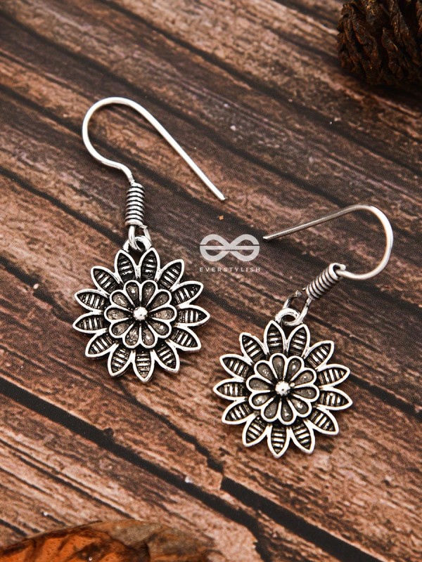 The Cute Little Floral Hooks - Tiny Trinket Earrings