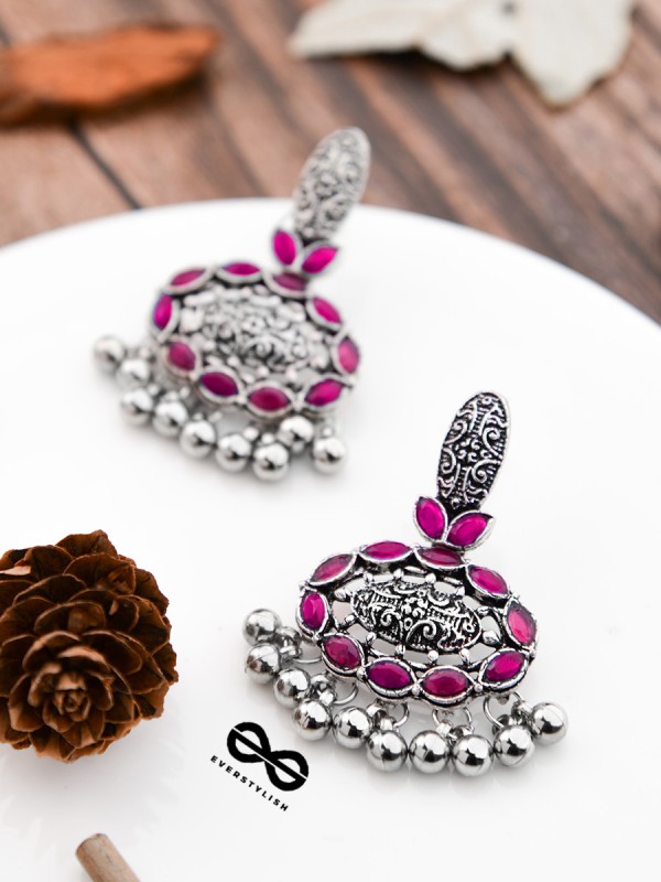 The Intricate Artistry (Hot Pink) - The Embellished Oxidised Collection