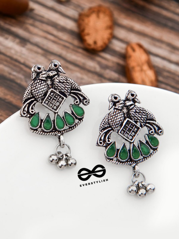 A Vintage Artwork - Emerald Green - The Embellished Oxidised Collection