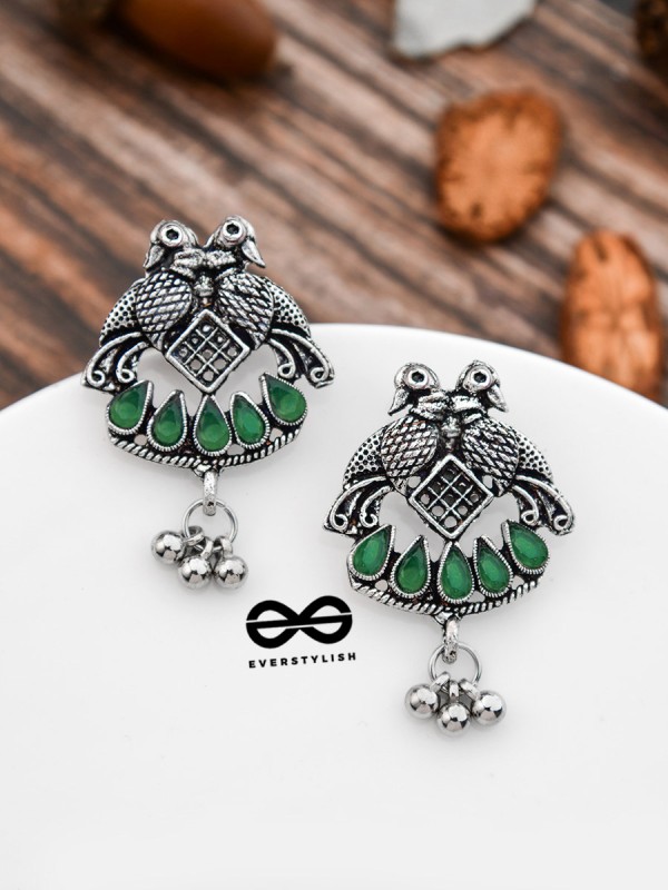 A Vintage Artwork - Emerald Green - The Embellished Oxidised Collection