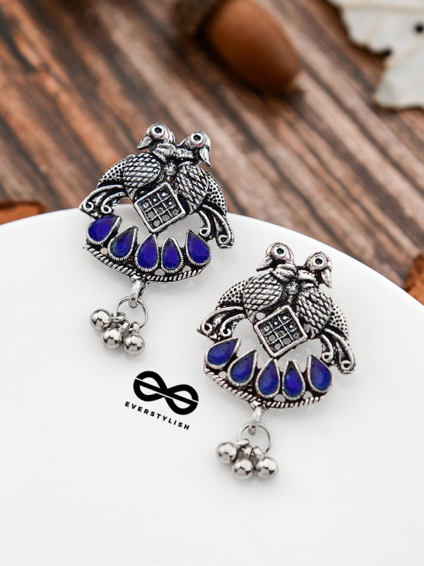 A Vintage Artwork - Sapphire Blue - The Embellished Oxidised Collection