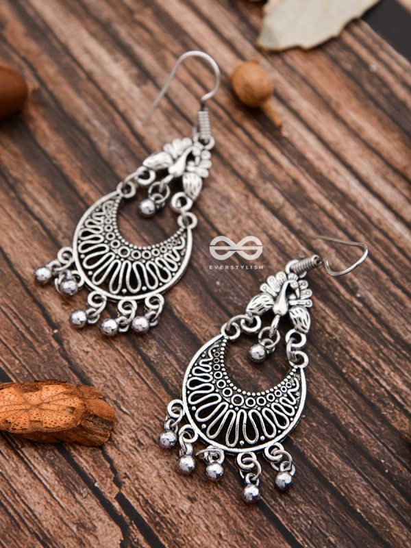 The Oxidised Dangler Collection - The Peacock Curves