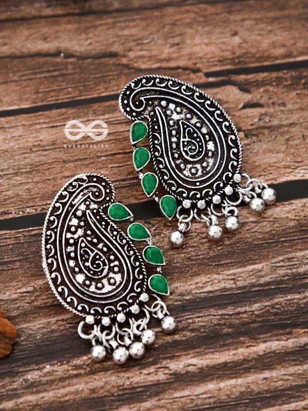 The Vintage Motifs - Emerald Green - The Embellished Oxidised Collection