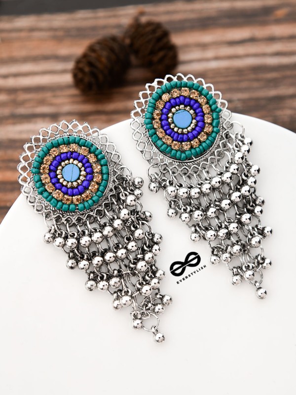 The Beaded Intricate Mesh - The Oxidised Boho Collection