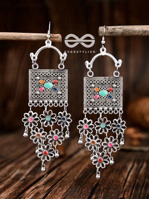 The Embellished Trunk Floral Mesh - The Oxidised Boho Collection