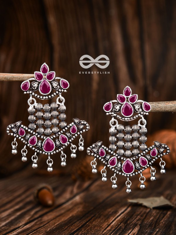 The Statement Makers (Ruby Red) - Embellished Oxidised Collection