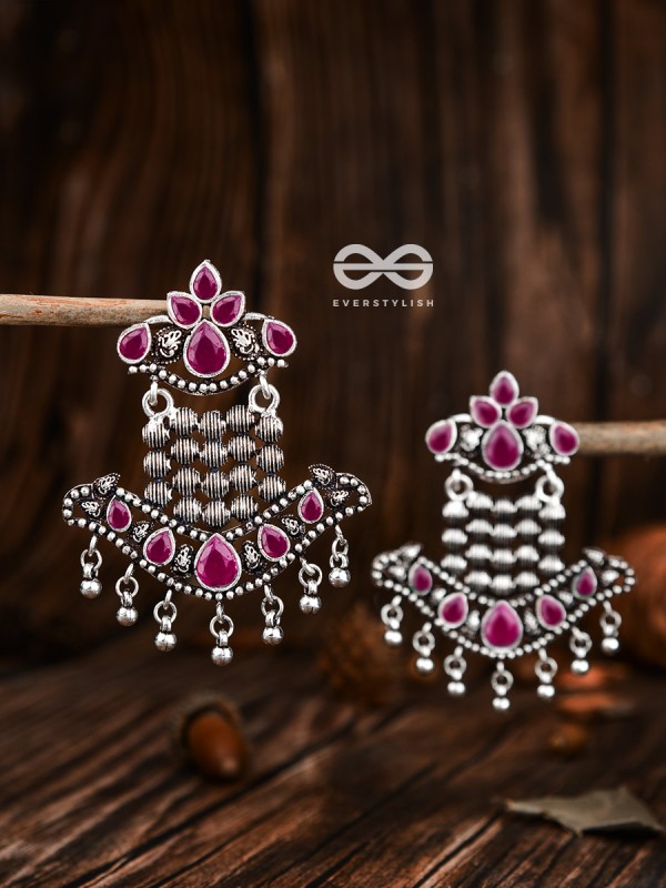 The Statement Makers (Ruby Red) - Embellished Oxidised Collection