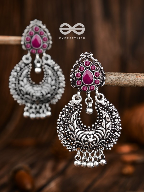 The Droplet Motifs - Ruby Red - The Embellished Oxidised Collection