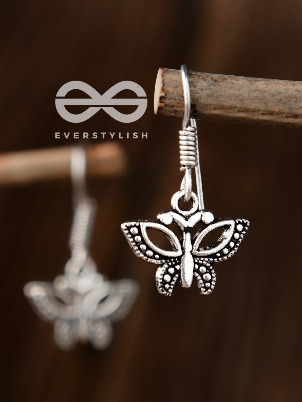 The Hanging Butterflies - Tiny Trinket Earrings