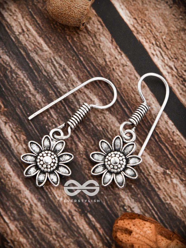 The Cute Floral Danglers - Tiny Trinket Earrings