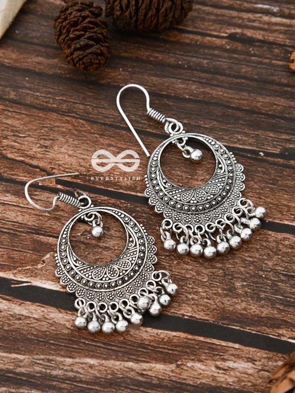 The Bohemian Motifs - Oxidised Boho Earrings