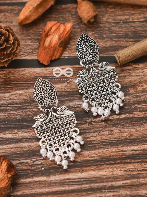 An Artistic Delight - Oxidised Ethnic Earrings
