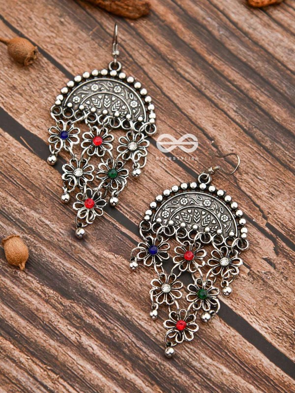 The Ethnic Ecstasy - Oxidised Boho Earrings