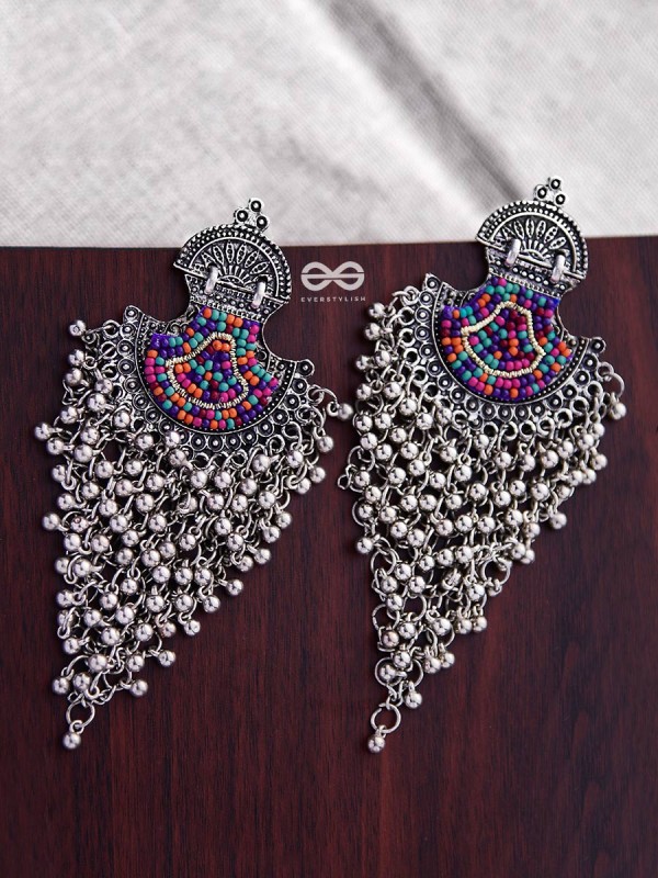 The Bohemian Jhaalar Statement Makers (Multicolour) - The Embroidered Oxidised Collection