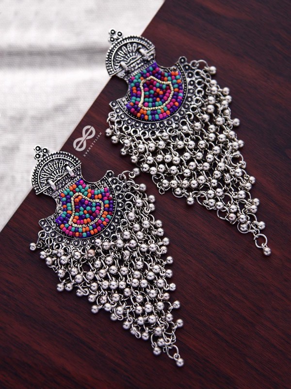 The Bohemian Jhaalar Statement Makers (Multicolour) - The Embroidered Oxidised Collection