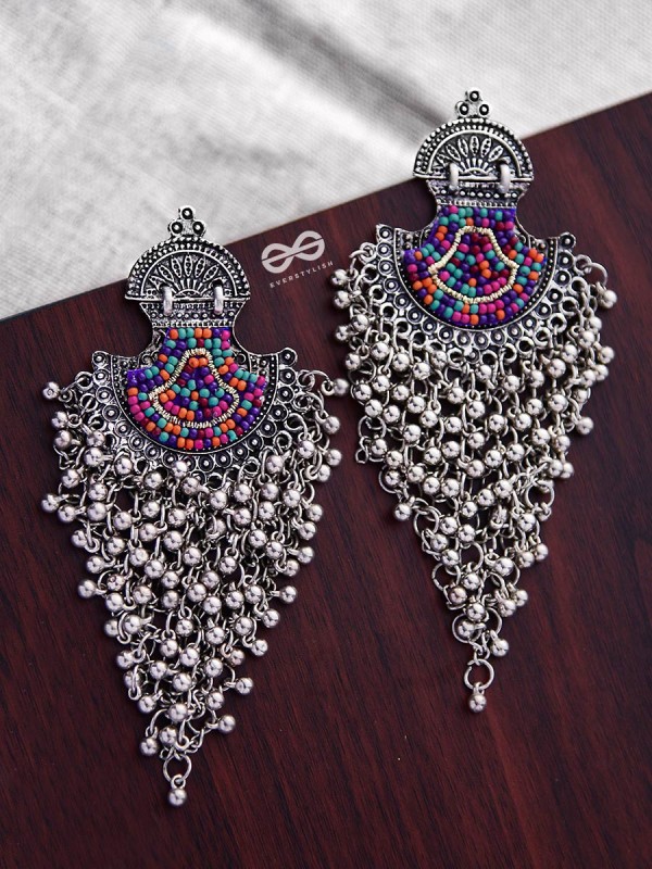 The Bohemian Jhaalar Statement Makers (Multicolour) - The Embroidered Oxidised Collection