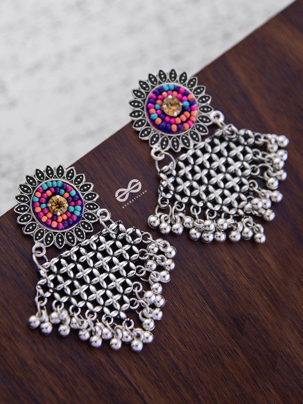 The Criss Cross Sun (Multicoloured) - The Embroidered Oxidised Collection