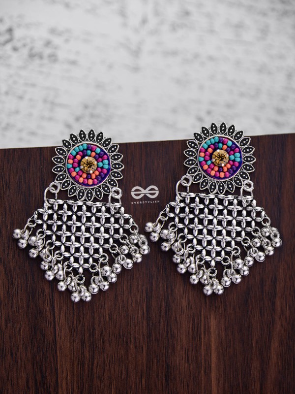 The Criss Cross Sun (Multicoloured) - The Embroidered Oxidised Collection