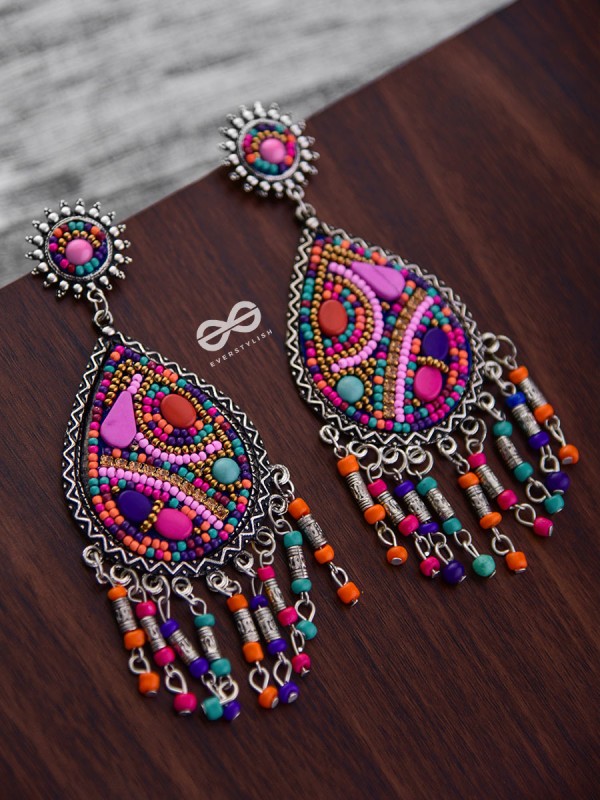 The Mesmerising Intricacy (Multicoloured) - Embroidered Oxidised Collection