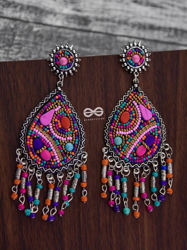 The Mesmerising Intricacy (Multicoloured) - Embroidered Oxidised Collection
