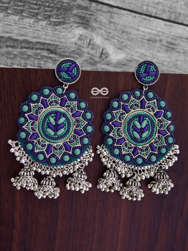 The Stunning Jaw-Droppers (Blue) - Embroidered Oxidised Collection