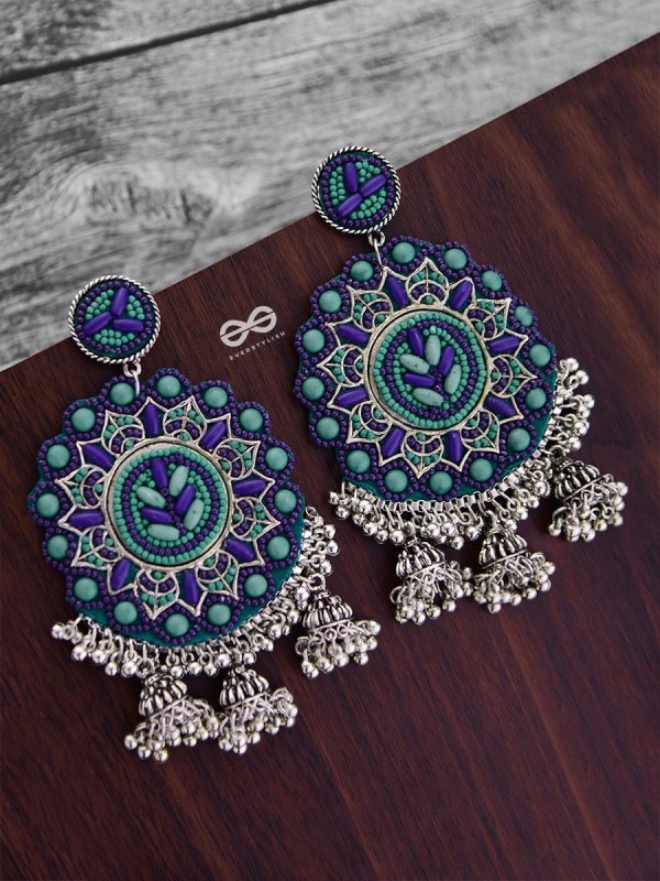 The Stunning Jaw-Droppers (Blue) - Embroidered Oxidised Collection