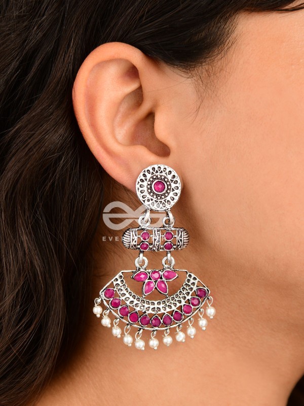 The Bohemian Elegance (Ruby Red) - Embellished Oxidised Collection