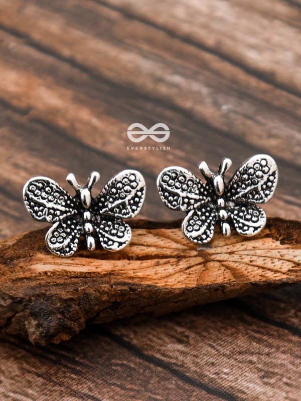 The Beauteous Butterfly Studs - Tiny Trinket Earrings
