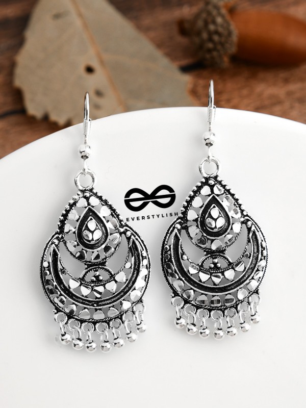 The Intricate Shimmery Droplets - The Oxidised Boho Collection