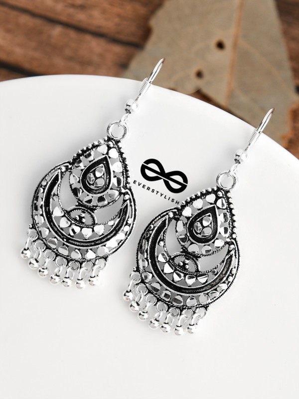 The Intricate Shimmery Droplets - The Oxidised Boho Collection