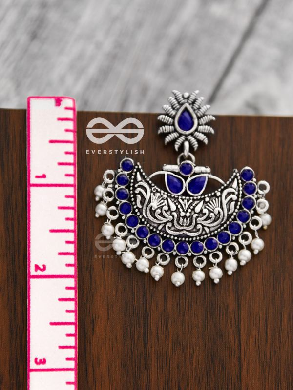 The Bohemian Elegance (Sapphire Blue) - Embellished Oxidised Collection