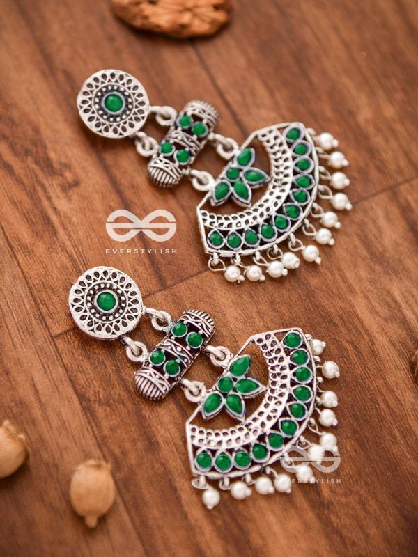 The Bohemian Elegance (Emerald) - Embellished Oxidised Collection