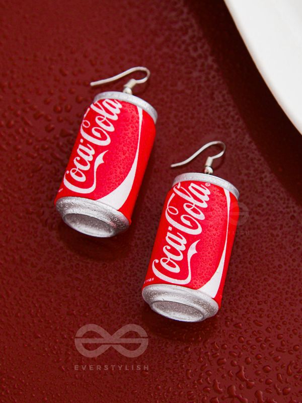 Cool as CocaCola - Statement Dangler Earrings